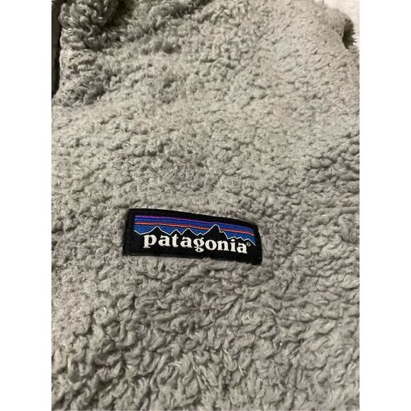 Patagonia Vest Womens Medium Gray Los Gatos Teddy Sherpa Fleece Zip Up Pockets - Picture 5 of 12